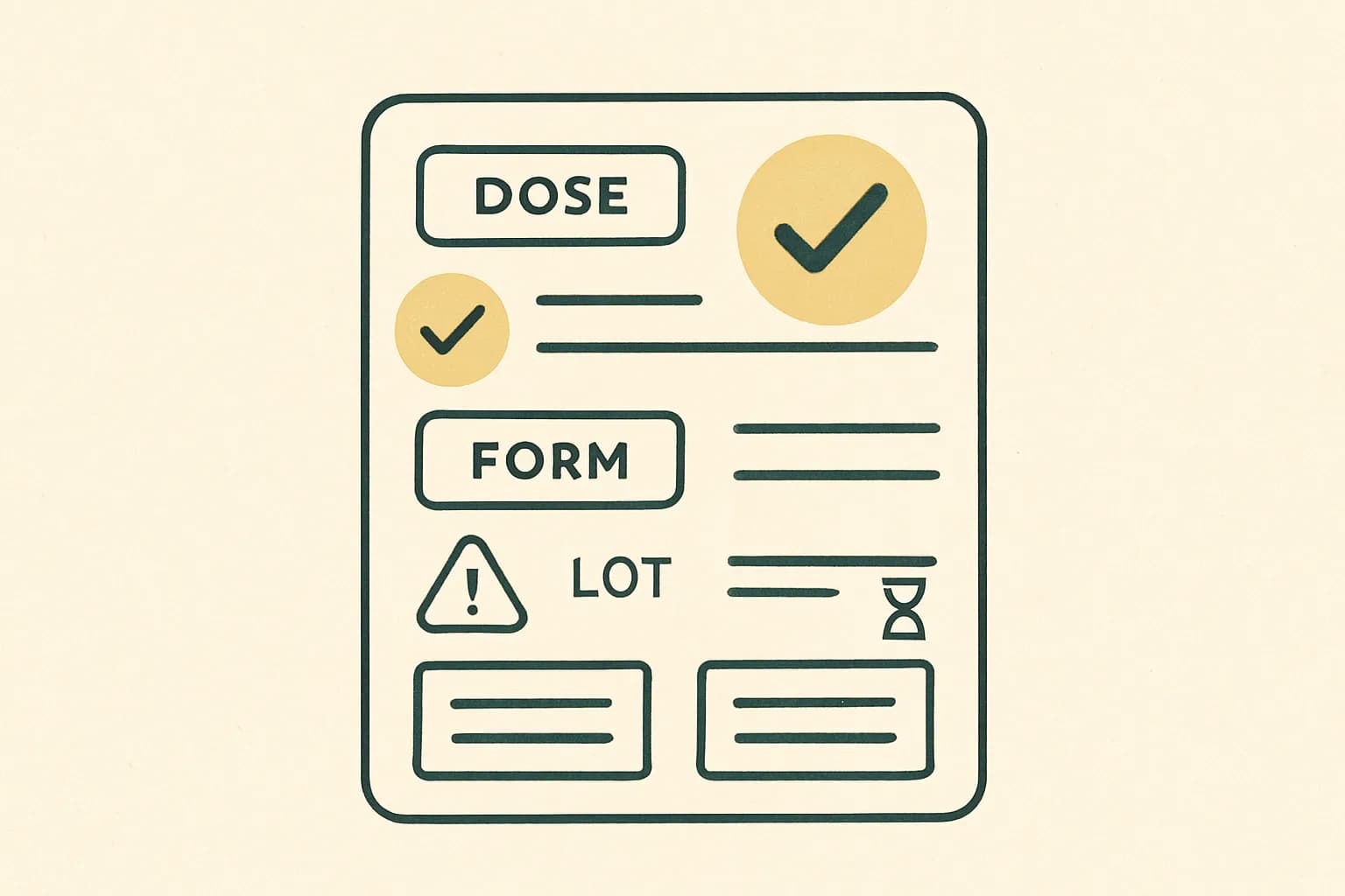 Illustrazione editoriale per Come leggere l'etichetta di un integratore: cosa cercare