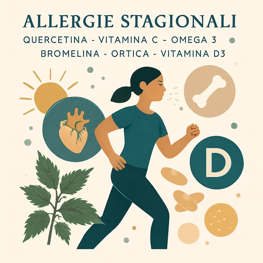Illustrazione editoriale per Allergie stagionali