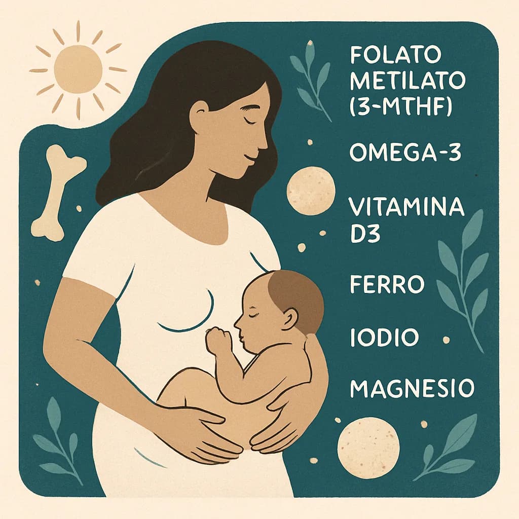 Illustrazione editoriale per Gravidanza e allattamento