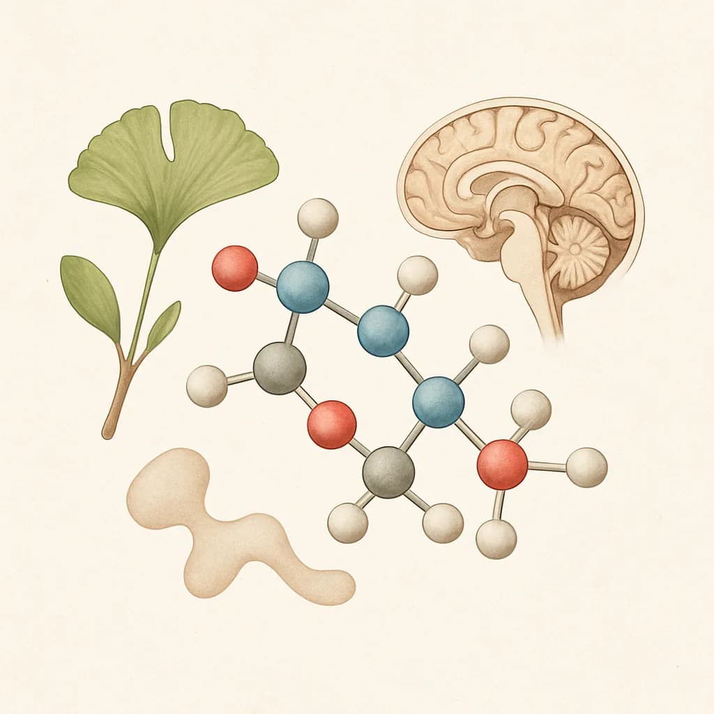Illustrazione editoriale di Acetil-L-Carnitina (ALCAR), categoria amminoacido
