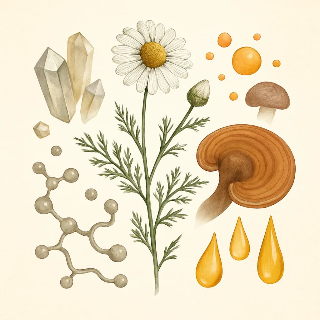 Illustrazione editoriale di Apigenina, categoria antiossidante