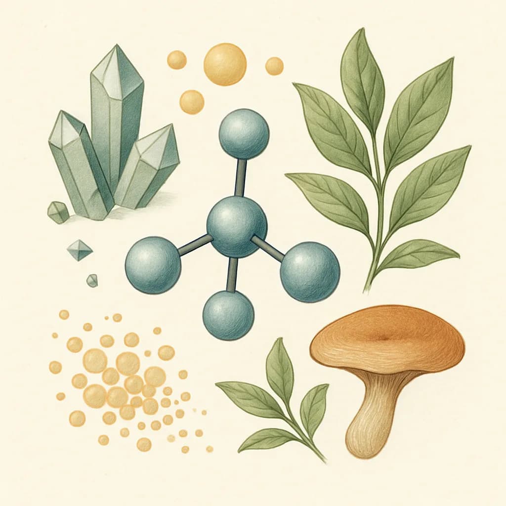 Illustrazione editoriale di Betaina (TMG / Trimetilglicina), categoria integratore sportivo
