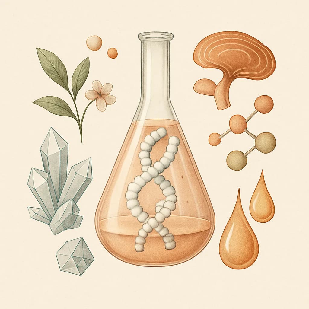 Illustrazione editoriale di Collagene Idrolizzato (Peptidi), categoria integratore sportivo