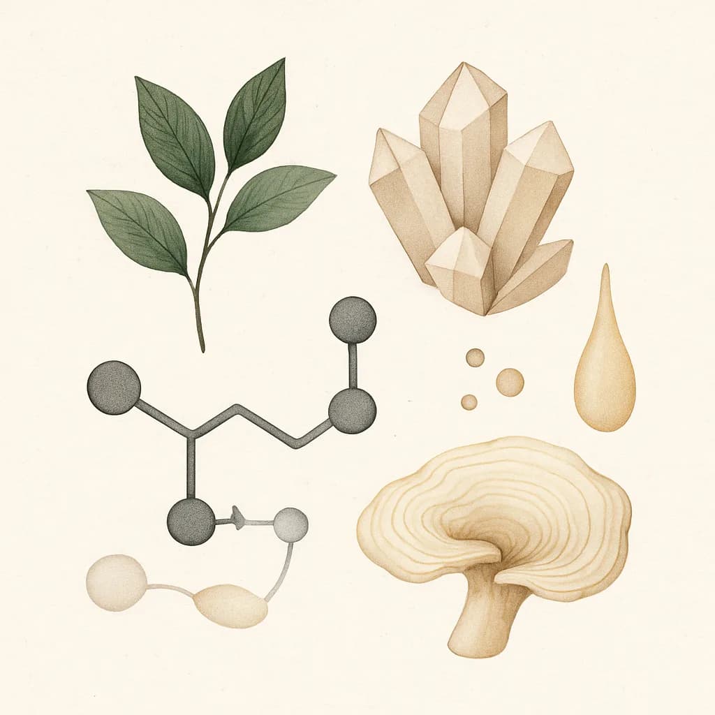 Illustrazione editoriale di GABA (Acido gamma-aminobutirrico), categoria nootropico