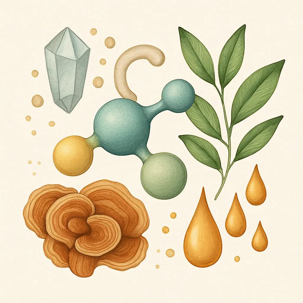 Illustrazione editoriale di Glutatione, categoria amminoacido