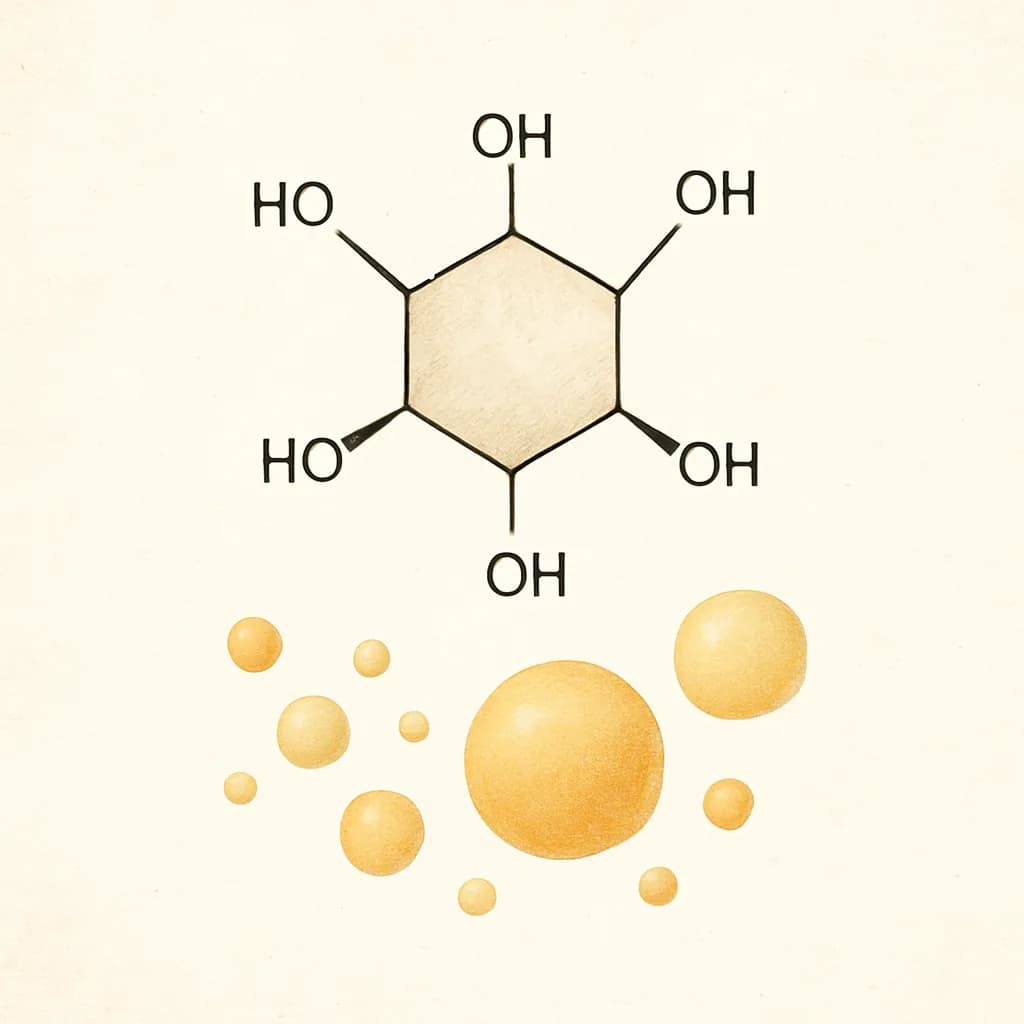 Illustrazione editoriale di Inositolo, categoria vitamina