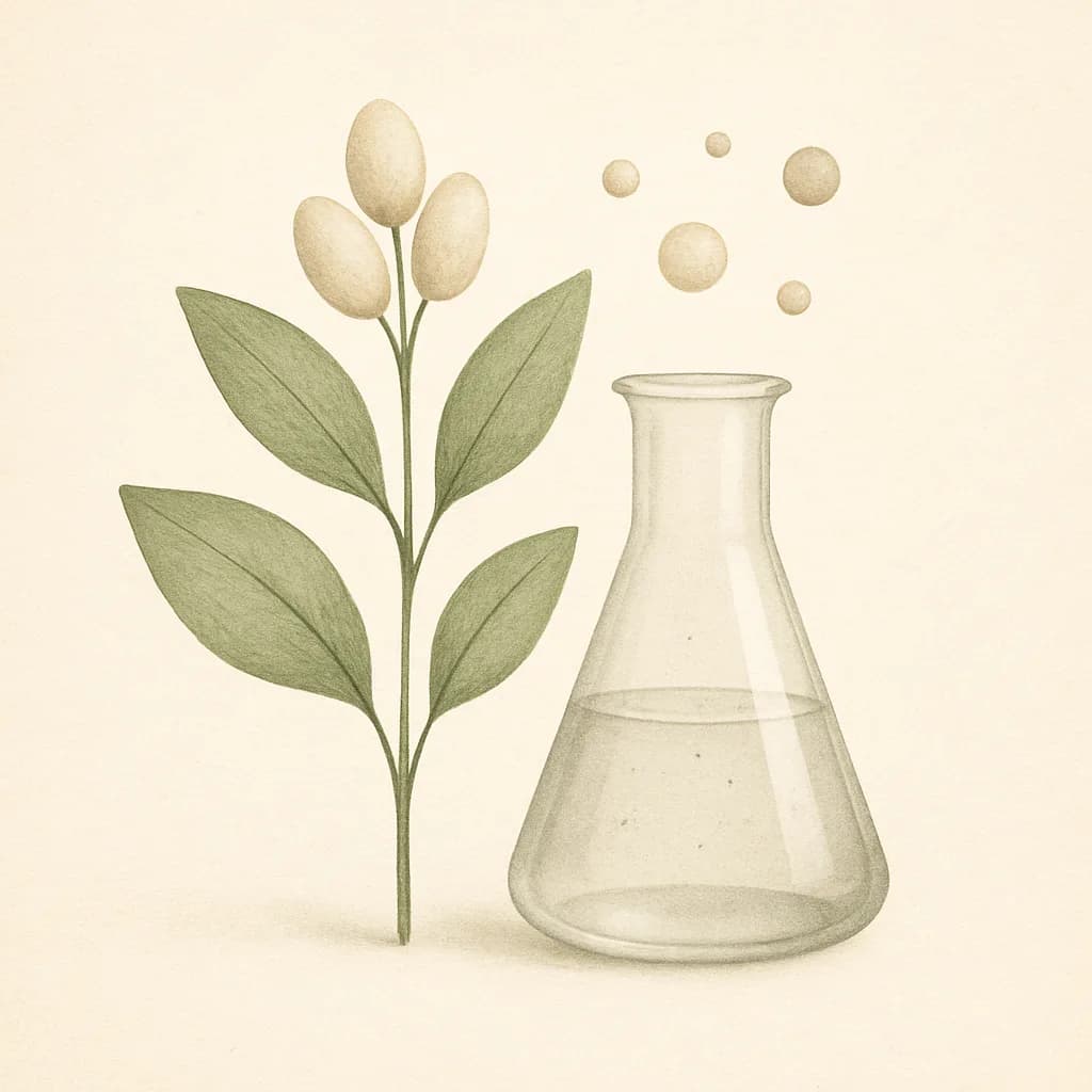 Illustrazione editoriale di Nicotinamide (Niacinamide), categoria vitamina