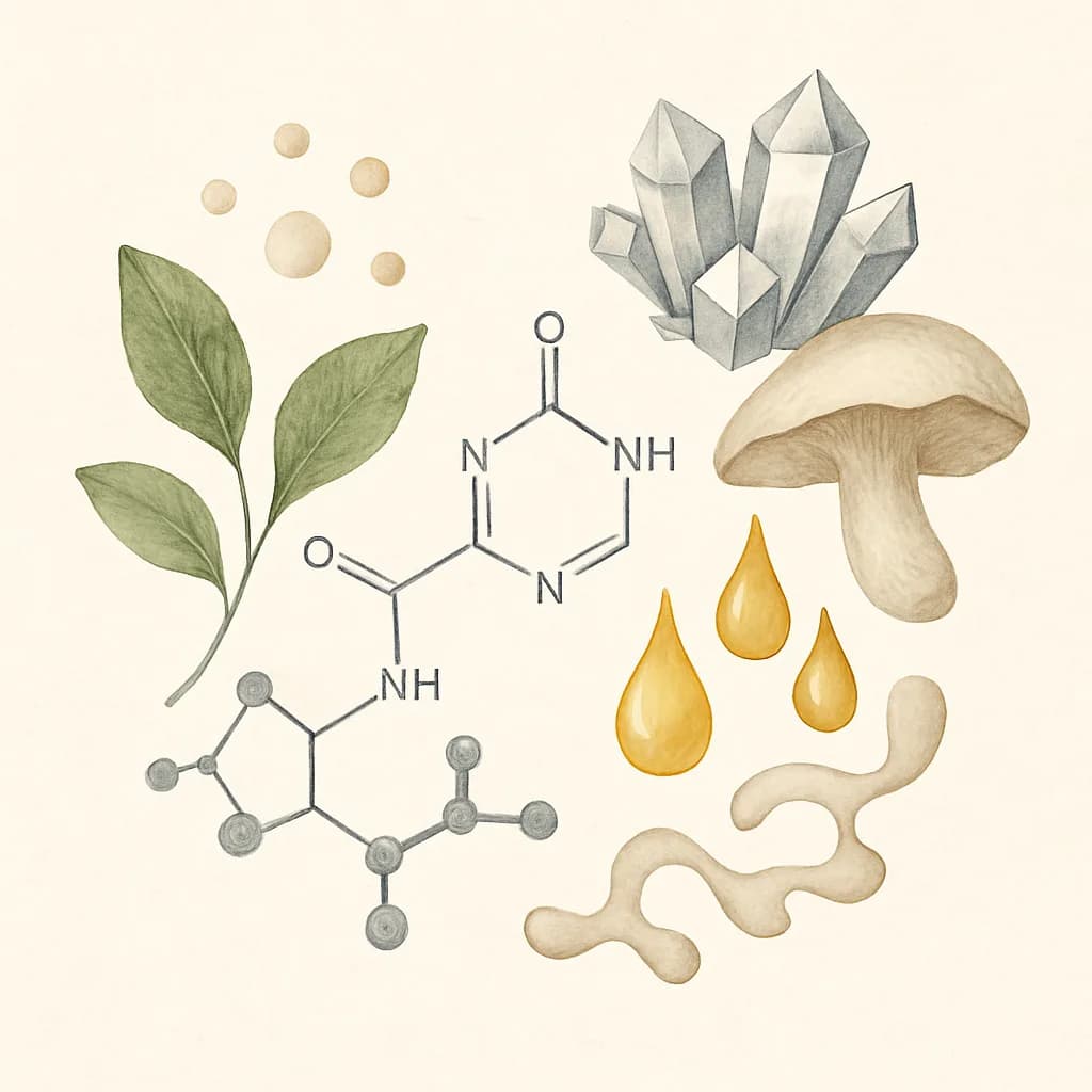 Illustrazione editoriale di NR (Nicotinamide Riboside), categoria longevità