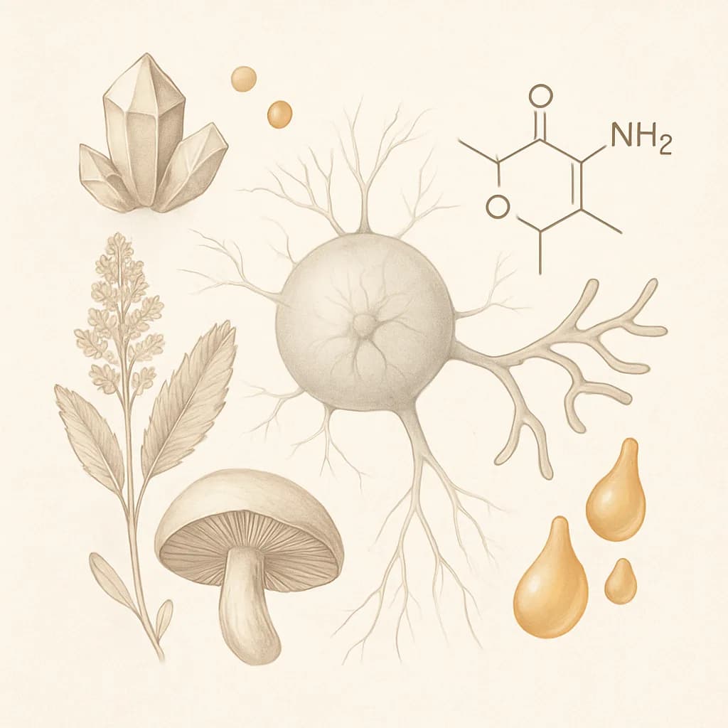 Illustrazione editoriale di Piracetam, categoria nootropico
