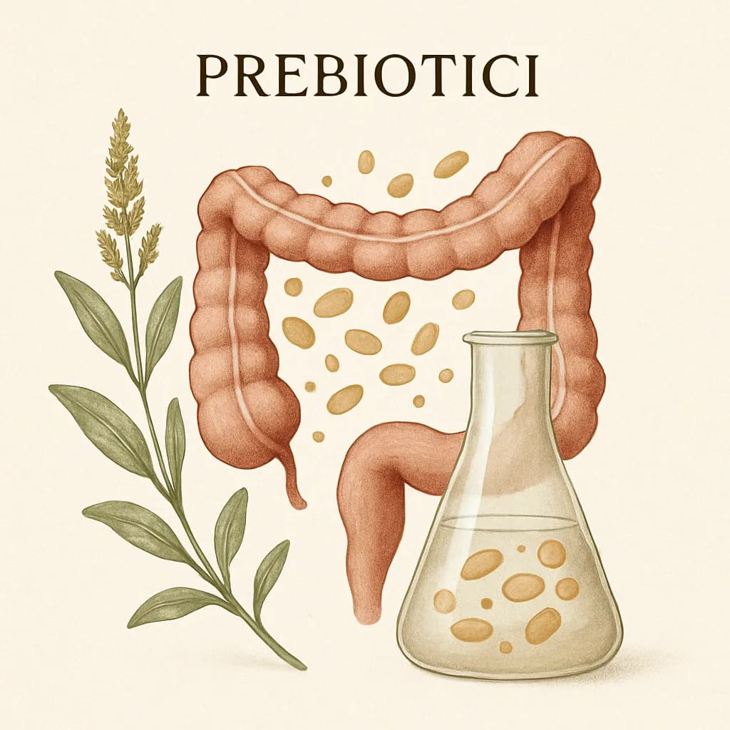 Illustrazione editoriale di Prebiotici, categoria probiotico