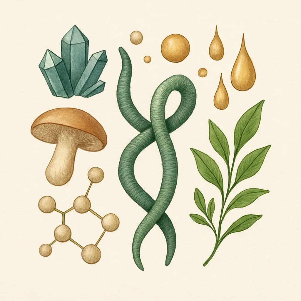 Illustrazione editoriale di Spirulina, categoria botanico