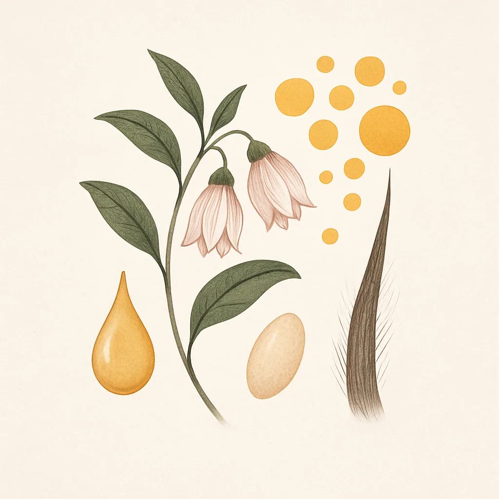 Illustrazione editoriale di Biotina (Vitamina B7), categoria vitamina