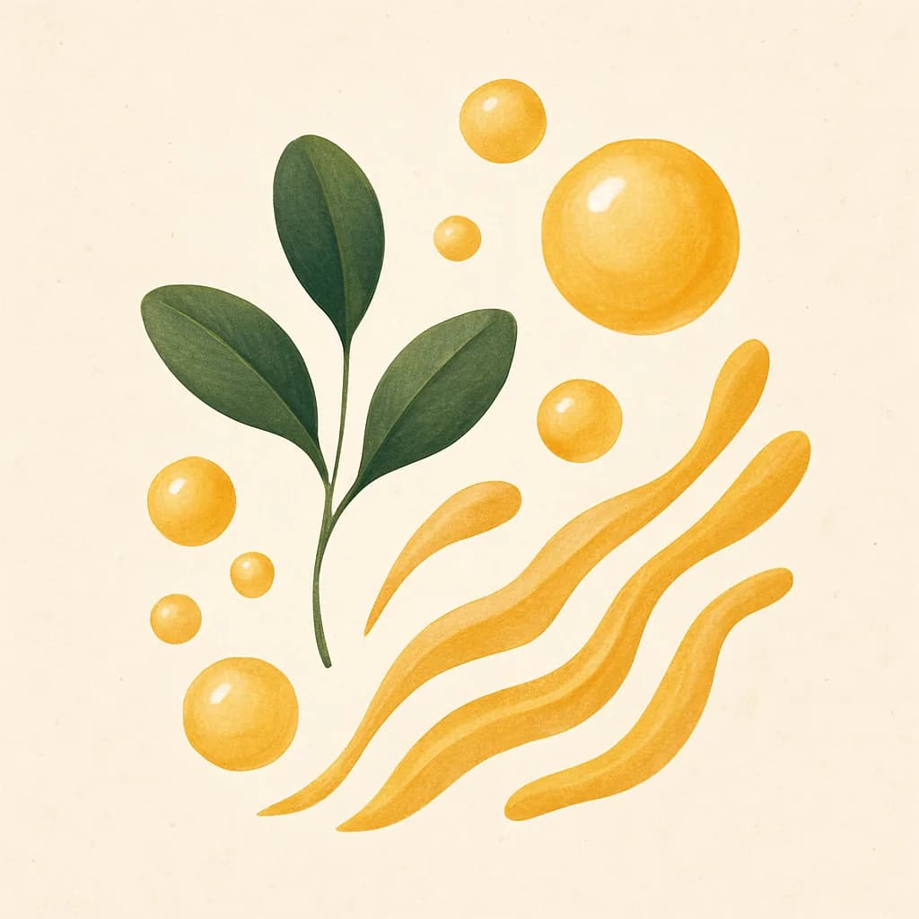 Illustrazione editoriale di Vitamina E, categoria vitamina
