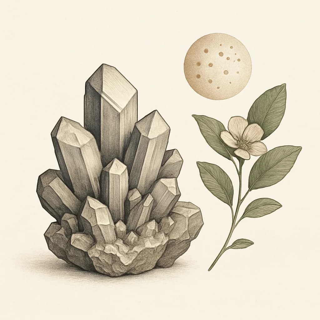 Illustrazione editoriale di Zinco, categoria minerale